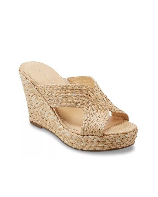 Marc Fisher White Kalisha Wedge Sandal