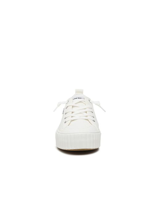 Sperry Top-Sider White Seacycled Pier Wave Platform Sneaker