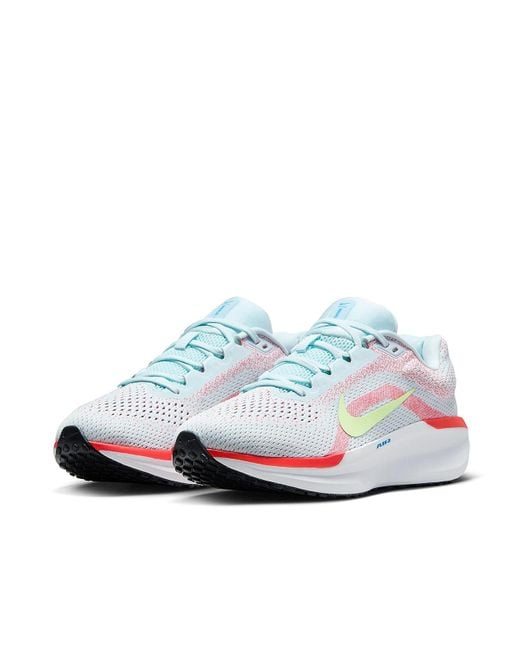 Nike White Winflo 11 Running Shoe