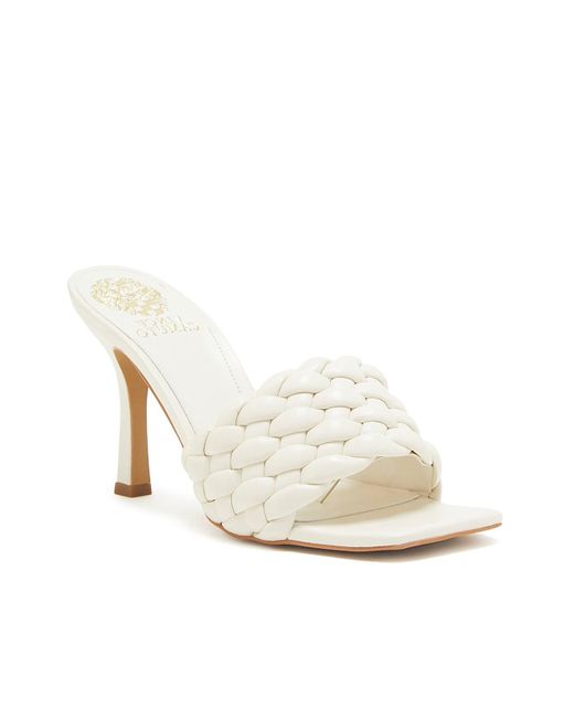 Vince Camuto Leather Brinela Mule in White - Lyst