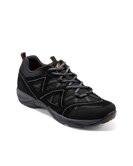 Easy Spirit Black Explore Map Sneaker