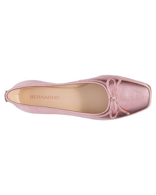 Bernardo Pink Gwynn Ballet Flat