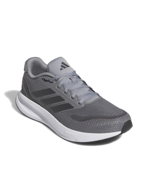 Adidas Gray Wide Width Runfalcon 5 Running Shoe for men