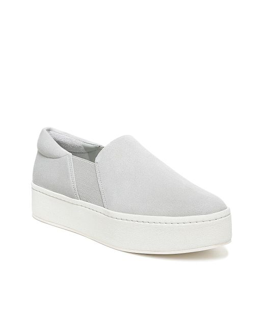Vince Warren Platform Slip-on Sneaker in White | Lyst