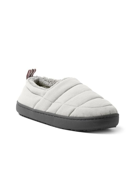 Dearfoams White Fern Ripstop Slipper