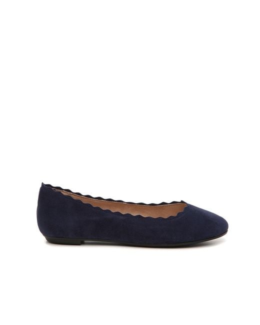 Kelly Katie Weslyne Ballet Flat in Blue Lyst