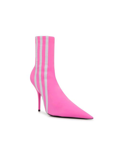 Balenciaga Pink X Adidas Knife Bootie