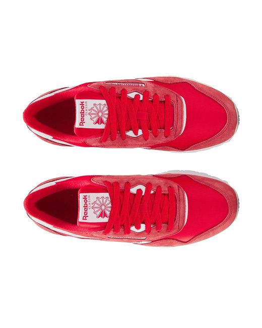 Reebok Red Classic Nylon Sneaker for men