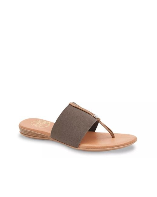 Andre Assous Brown Nice Wedge Sandal
