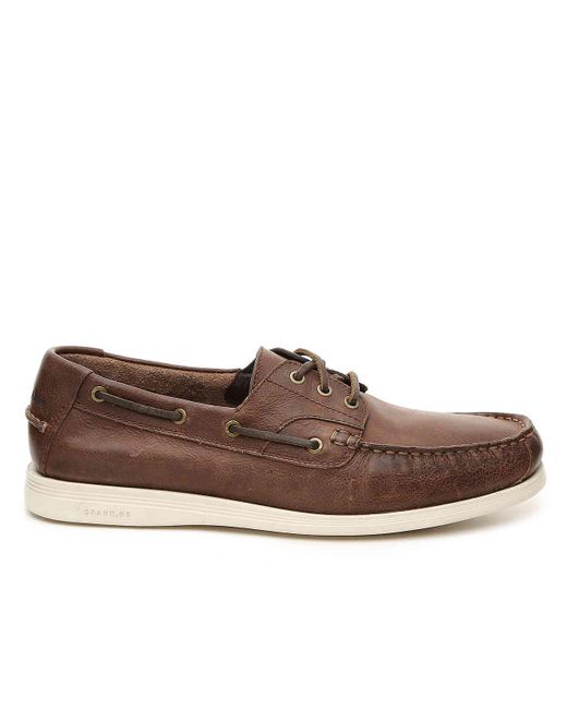 Cole Haan Harpswell Boat Shoe in Brown for Men Lyst