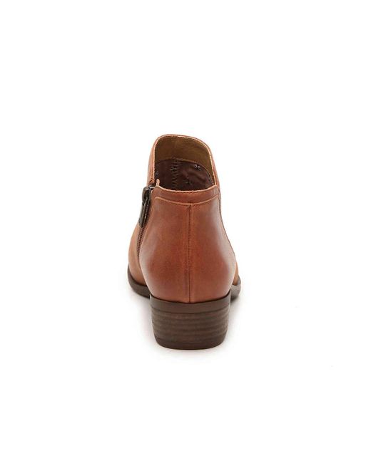 lucky brand cognac booties