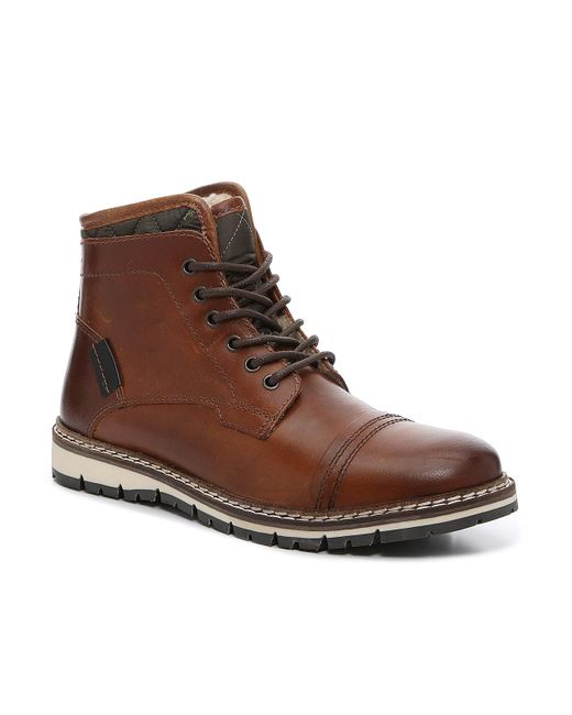 Crown Vintage Brown Cap Toe Boot for men