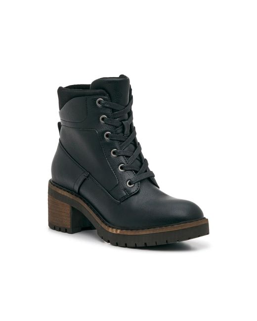 Black combat moto boots B-52 by bullboxer B52 by Bullboxer Women main image 4