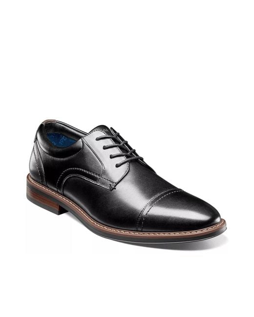 Nunn Bush Black Centro Flex Oxford for men