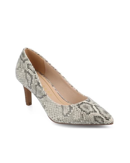 Journee Collection White Scylee Pump