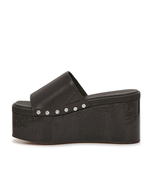 DKNY Black Alvy Wedge Sandal