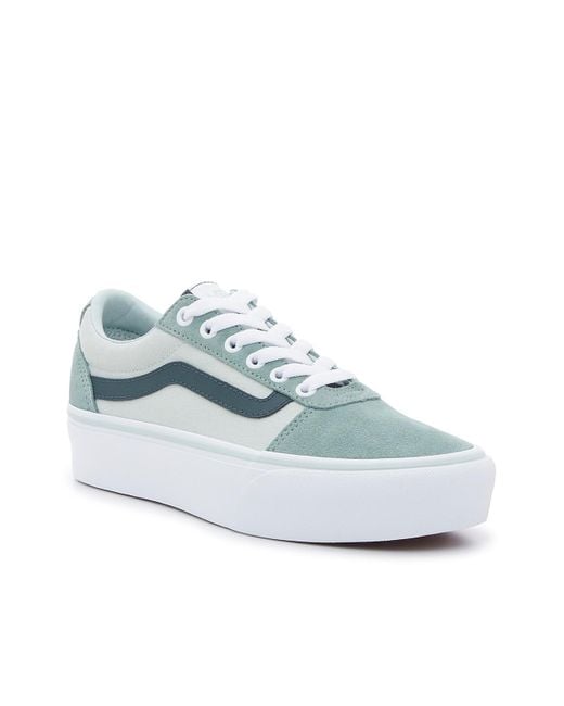 Vans Blue Ward Lo Platform Sneaker