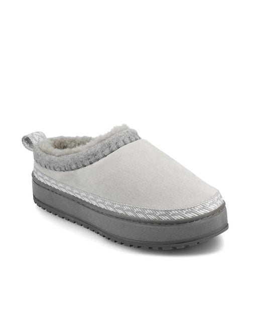 Journee Collection White Tarika Platform Slipper