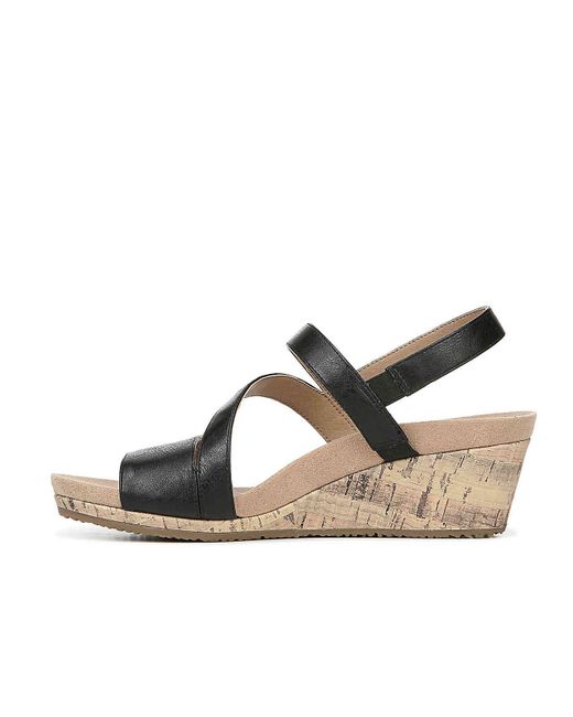 lifestride milly women's wedge sandals