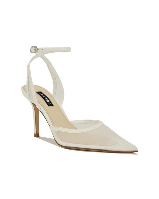 Nine West White Gullia Pump