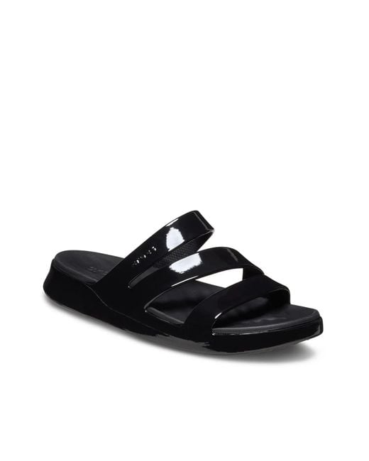 CROCSTM Black Getaway Patent Strappy Sandal
