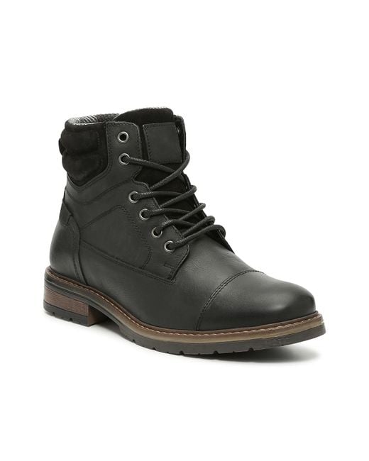 Crown Vintage Black Castland Boot for men