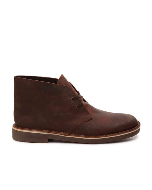 clarks men's bushacre 2 chukka boot dark brown