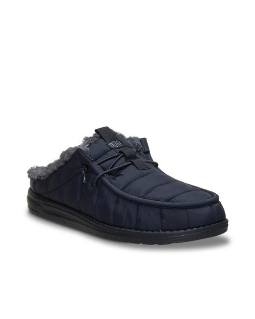 HeyDude Blue Wally Funk Camp Slipon for men