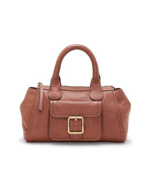 Lucky Brand Cici Leather Satchel in Brown Lyst