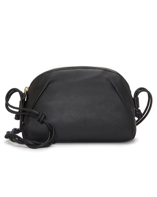 Vince Camuto Black Emmie Leather Crossbody Bag