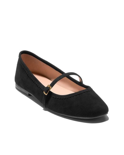 Cole Haan Women's Black Yelena Mary Jane Flat