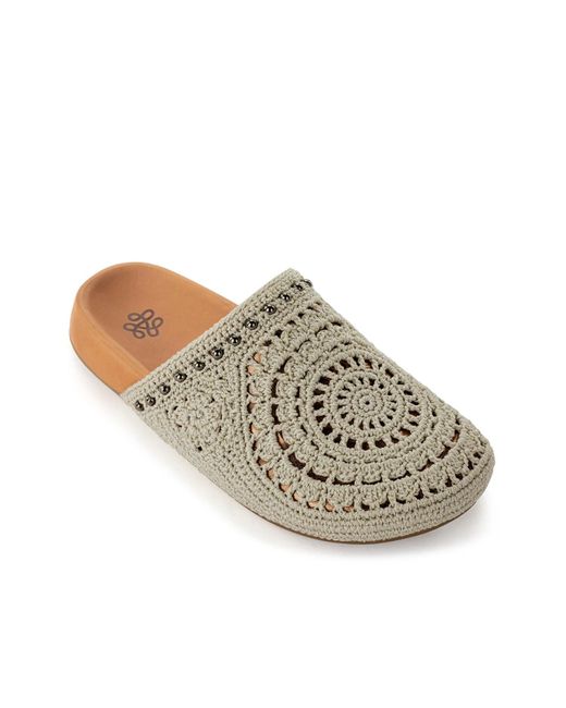 The Sak White Bolinas Crochet Clog