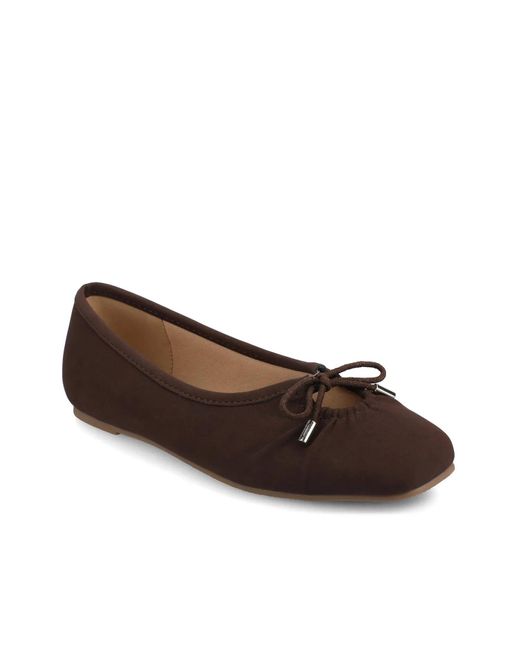 Journee Collection Brown Callee Ballet Flat