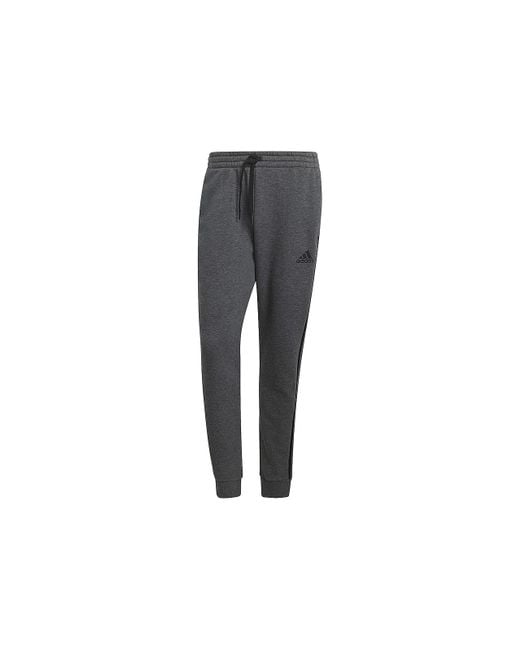 essentials fleece tapered cuff 3 stripes