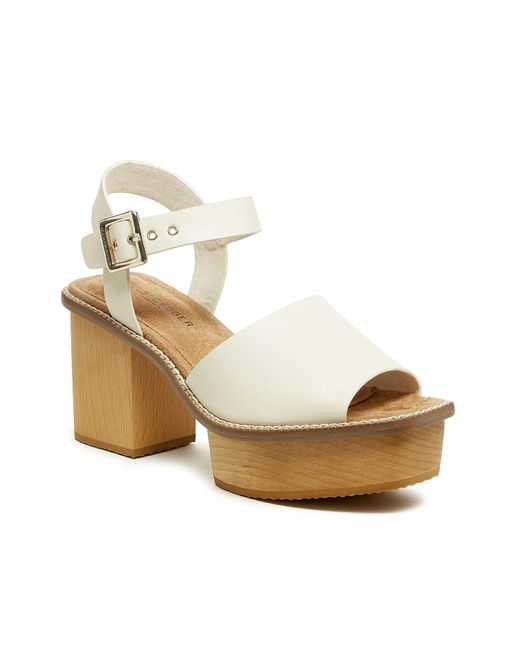 Kelsi Dagger Brooklyn Metallic Groove Platform Sandal