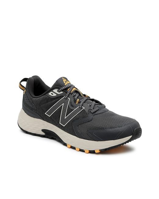New Balance Synthetic 410 V7 Trail Running Shoe In Charcoal Yellow Black Black For Men Lyst New Balance Synthetic 410 V7 Trail Running Shoe In Charcoal Yellow Black Black For Men Lyst