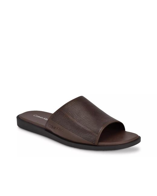 Calvin Klein Brown Espar (Medium) Sandals for men