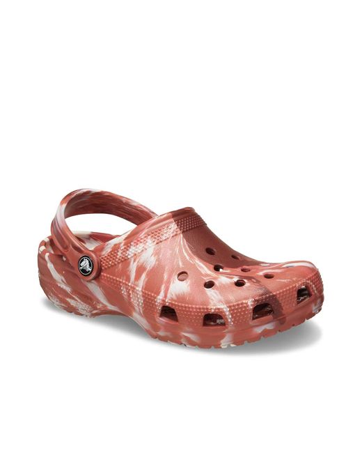 CROCSTM Red Classic Marbled Clog