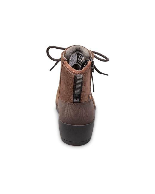 Bogs Brown Vista Rugged Lace Bootie