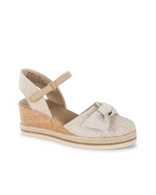 BareTraps White Arabelle Wedge Sandal