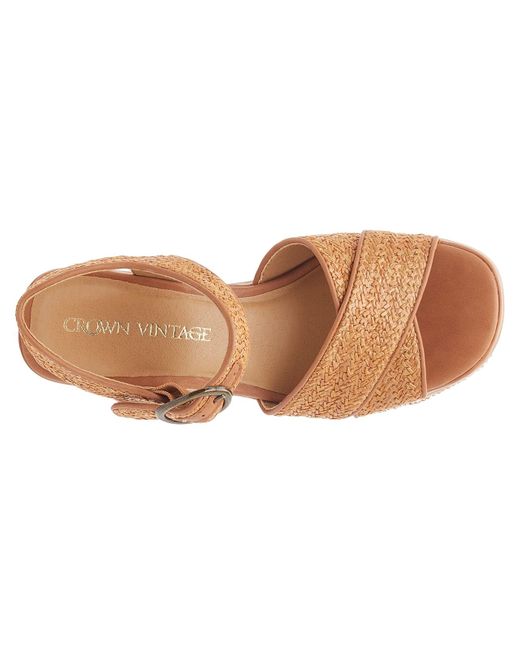 Crown Vintage Brown Kehra Wedge Sandal