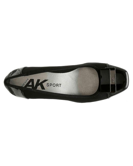 Anne Klein Sport Waverly Wedge Pump in Black | Lyst