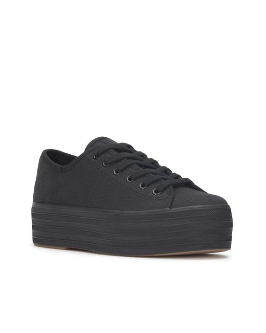 Keds Damen Triple Up Leather Sneaker - Plateau-Sneaker Mit 3,8 Cm Absatz, Canvas, Bequem & Stylisch