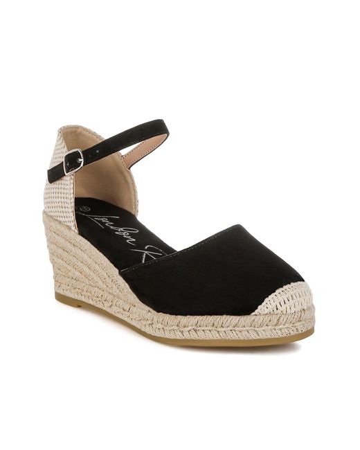 London Rag Wedge LONDON RAG Paryor Wedge Pump in Black | Lyst