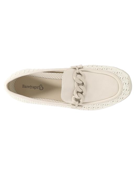 BareTraps Gael Wedge Loafer in White | Lyst