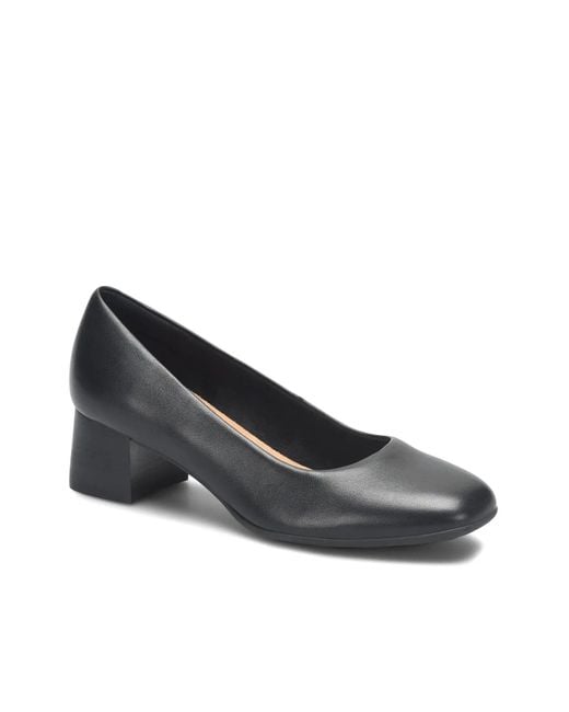 Comfortiva Black Peach Pump
