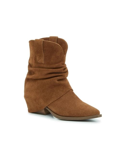 Steve Madden Brown Wesley Foldover Bootie