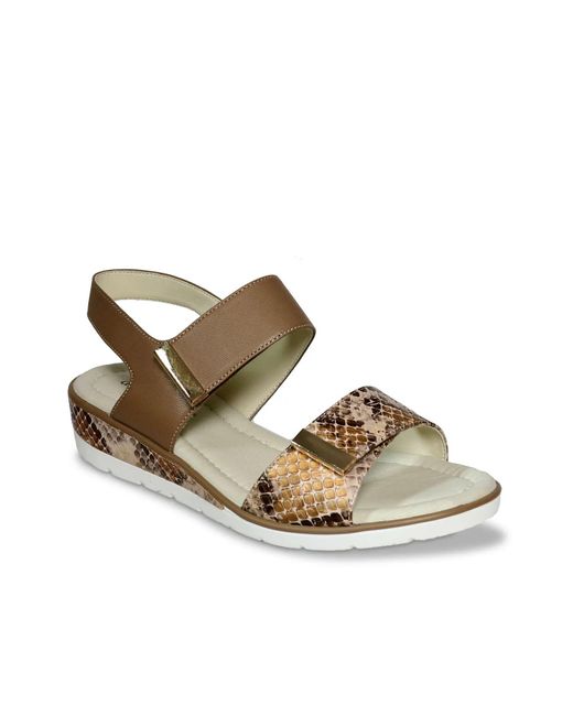 David Tate Women's Loop Wedge Sandal - Nappa Leather, Lightweight & Comfortable - View #5
