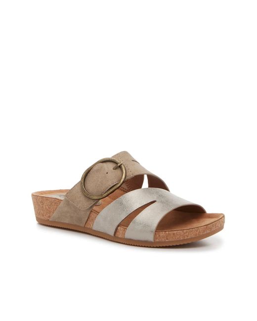 EuroSoft Brown Gia Wedge Sandal