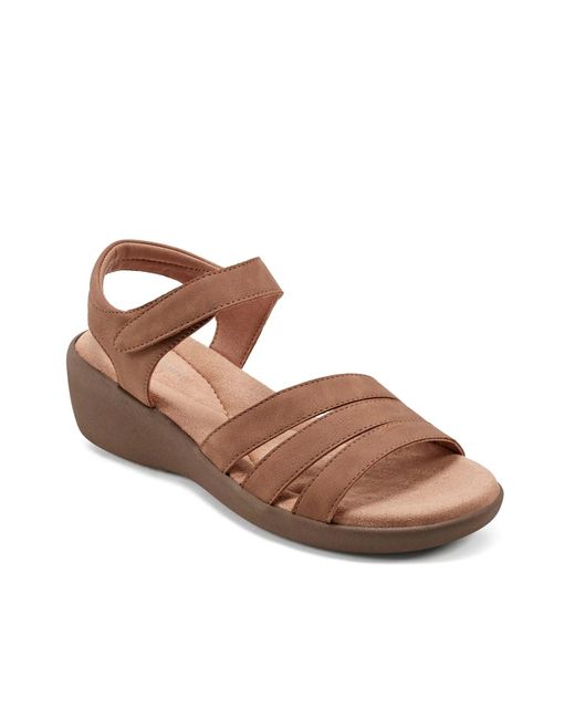 Easy Spirit Brown Kenton Wedge Sandal